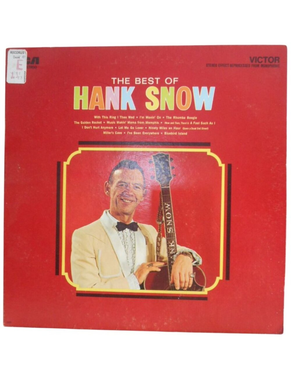 The Best of Hank Snow Vinyl LP RCA Records Estate Find